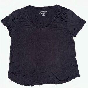 Aeropostale Seriously Soft Black V-Neck Tee
